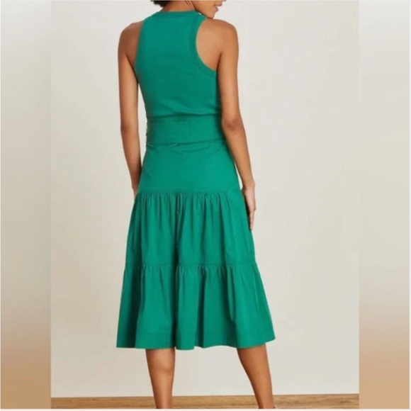 Veronica Beard Austyn Midi Mixed Media Dress- Size Medium - Picture 2 of 13